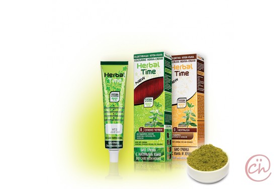 Оцветяваща крем-къна за коса-Различни цветове - Herbal Time – Rosa Impex
